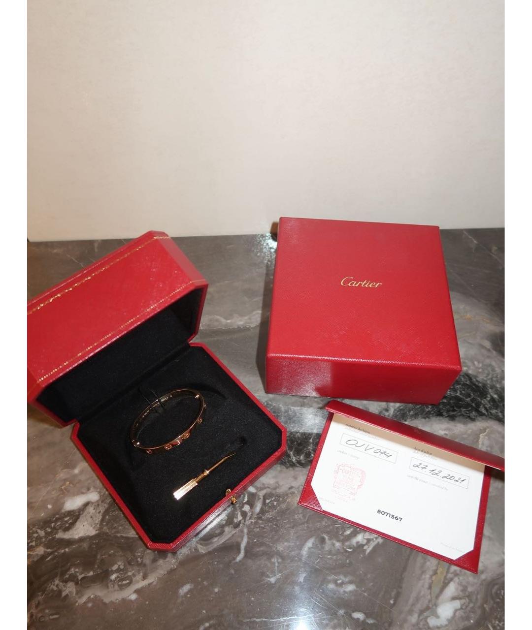 CARTIER Золотой браслет из желтого золота, фото 6