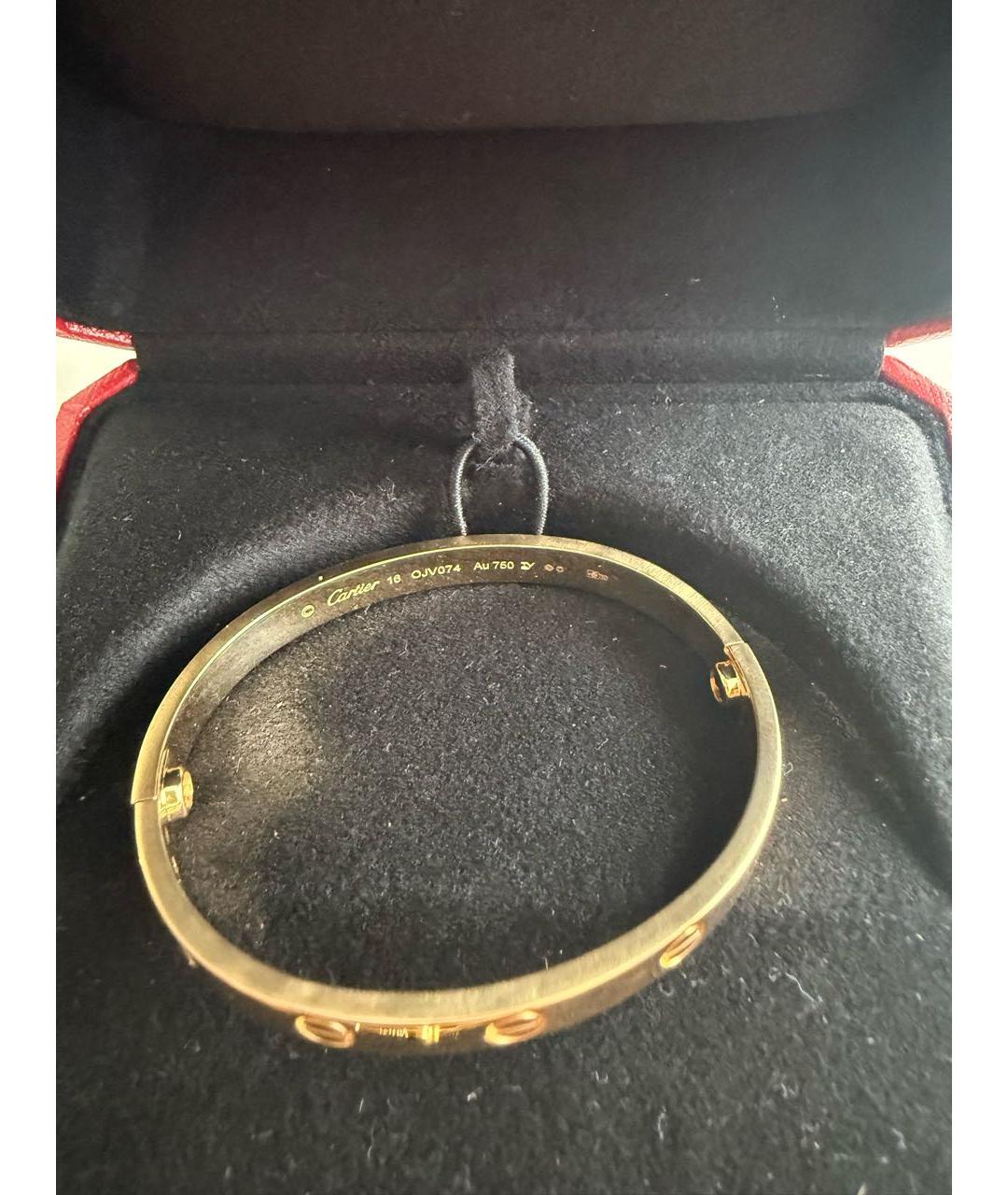 CARTIER Золотой браслет из желтого золота, фото 4