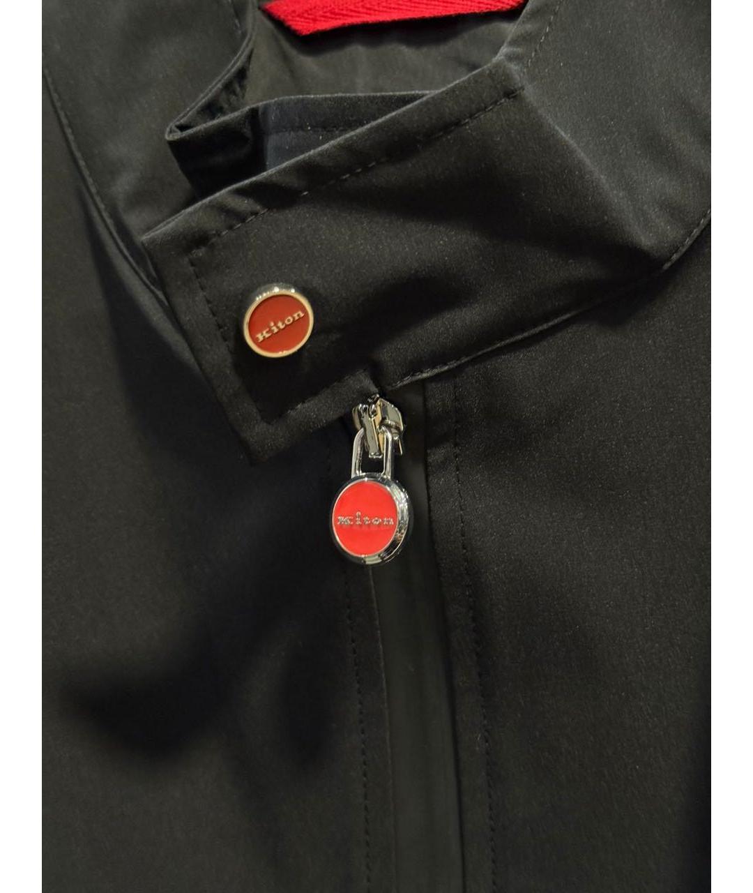 KITON Черная полиэстеровая куртка, фото 2