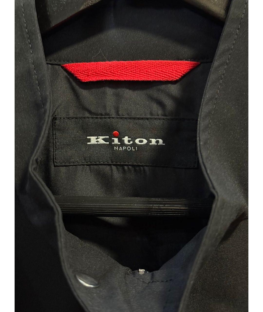 KITON Черная полиэстеровая куртка, фото 3