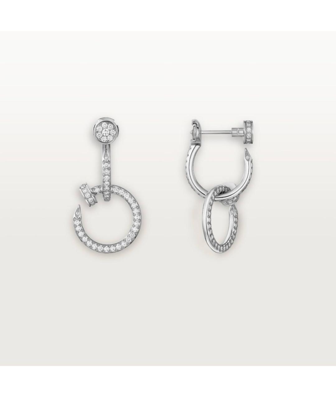 CARTIER Серебряные серьги из белого золота, фото 5