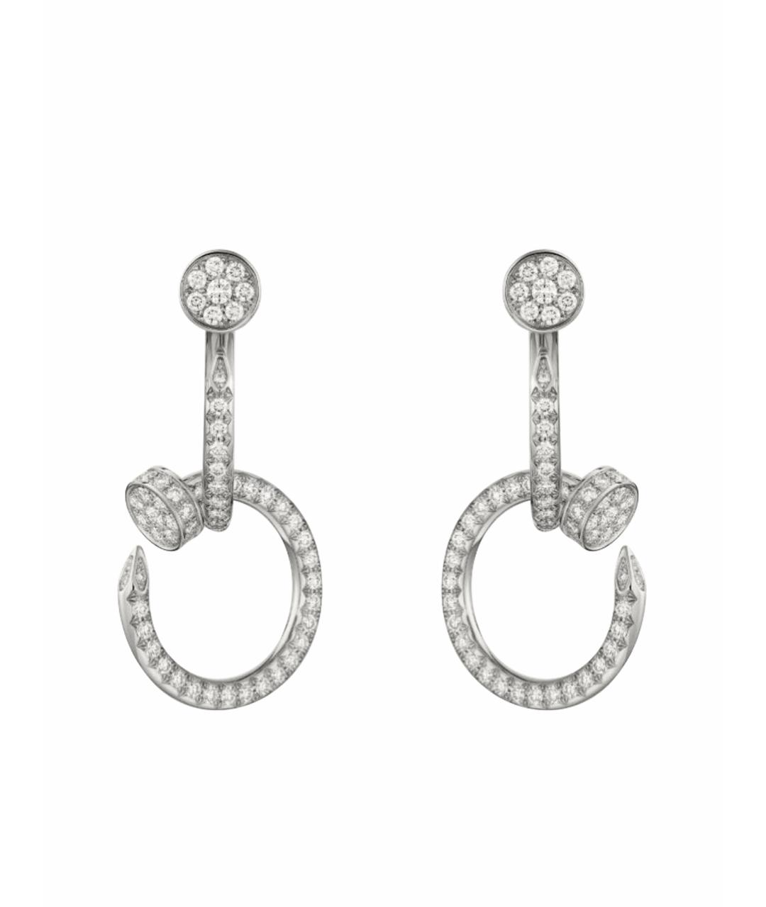 CARTIER Серебряные серьги из белого золота, фото 1