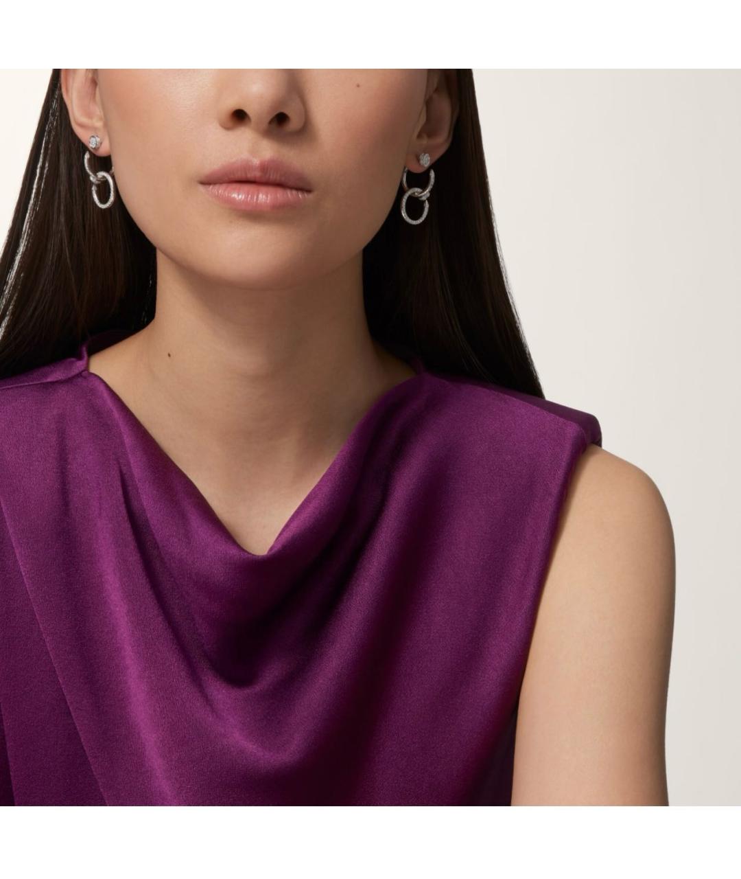 CARTIER Серебряные серьги из белого золота, фото 2