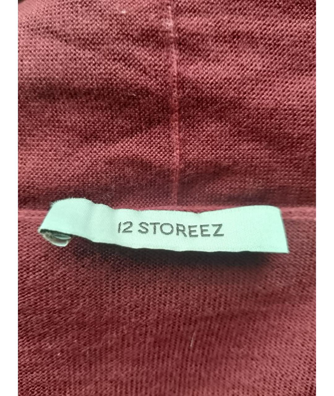 12 STOREEZ Бордовое шерстяное повседневное платье, фото 5