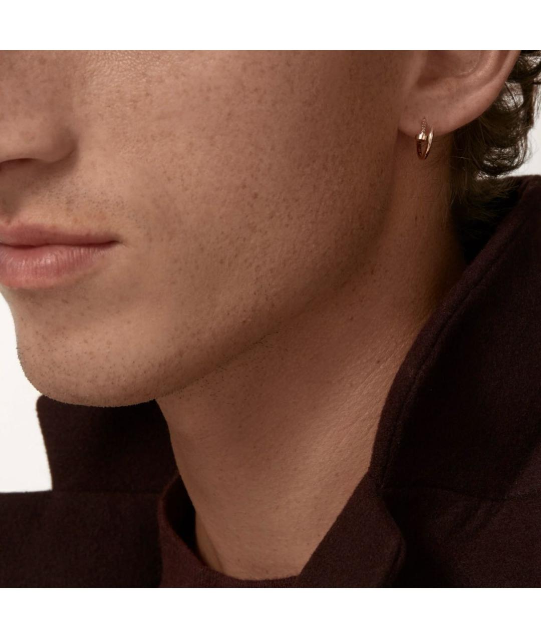 CARTIER Розовые серьги из розового золота, фото 3
