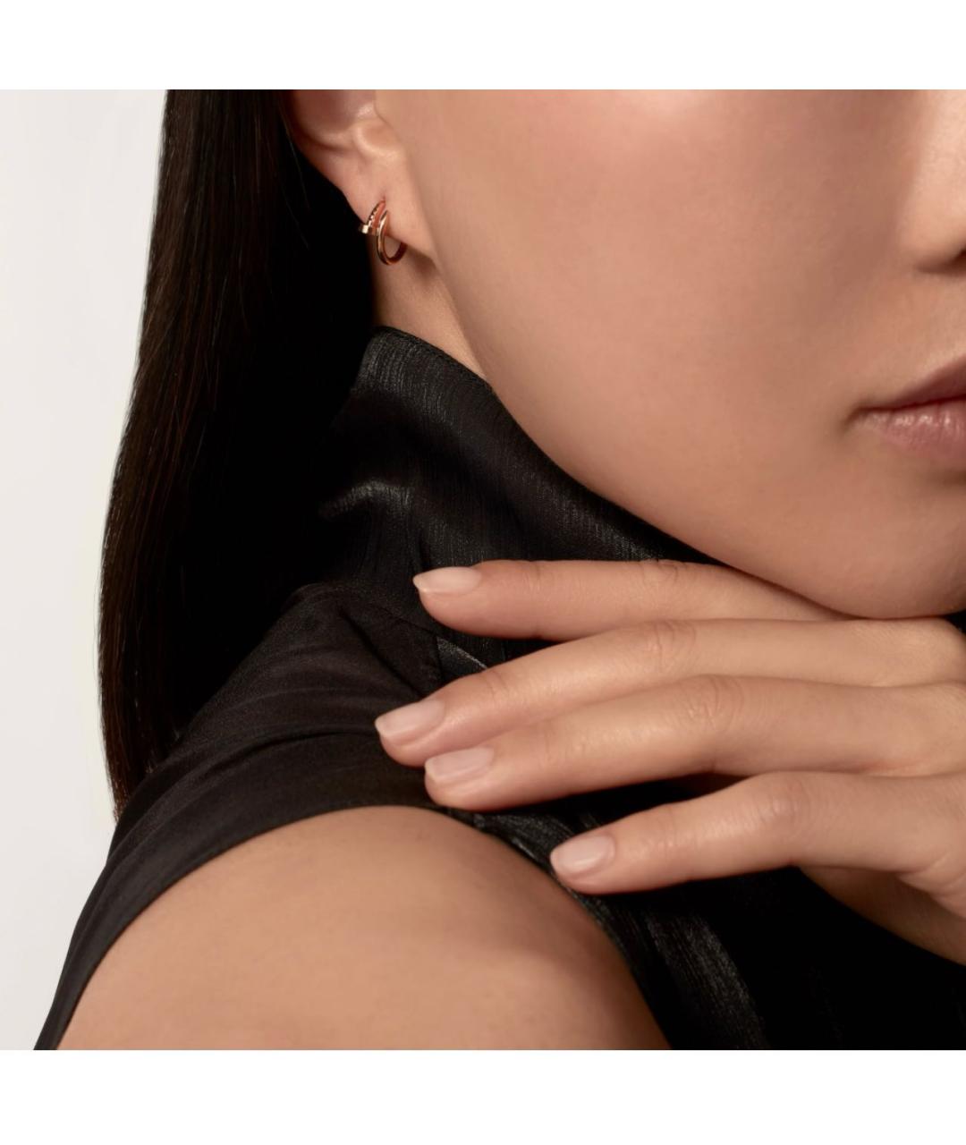 CARTIER Розовые серьги из розового золота, фото 2