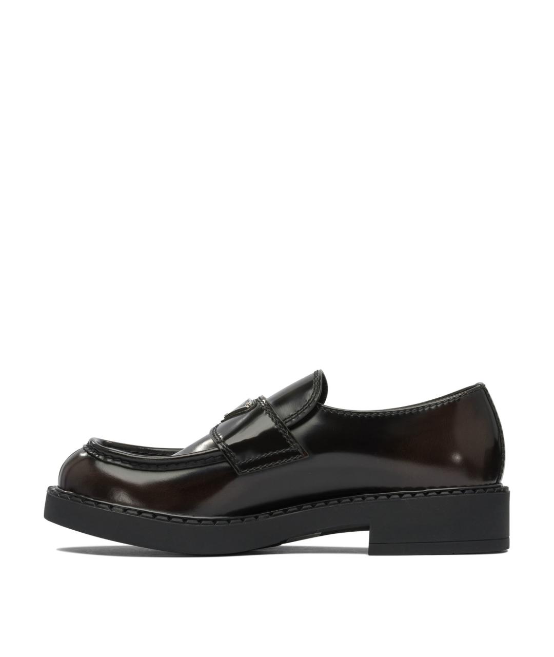 PRADA Коричневые кожаные лоферы, фото 3