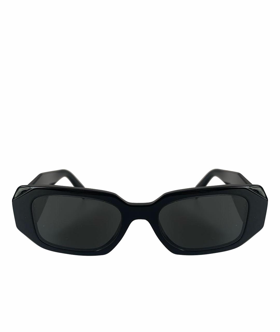 PRADA Черные пластиковые солнцезащитные очки, фото 1