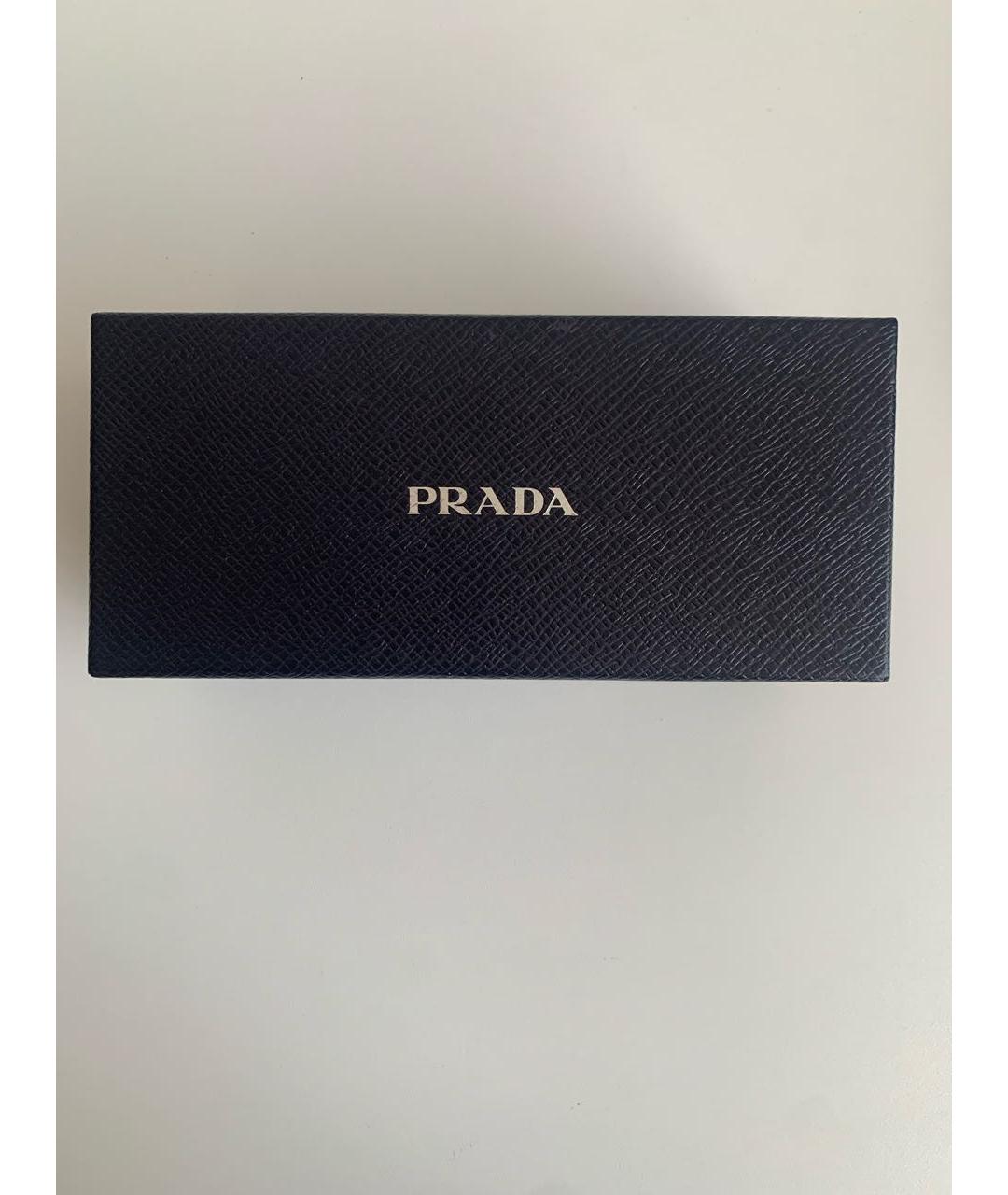 PRADA Черные пластиковые солнцезащитные очки, фото 5