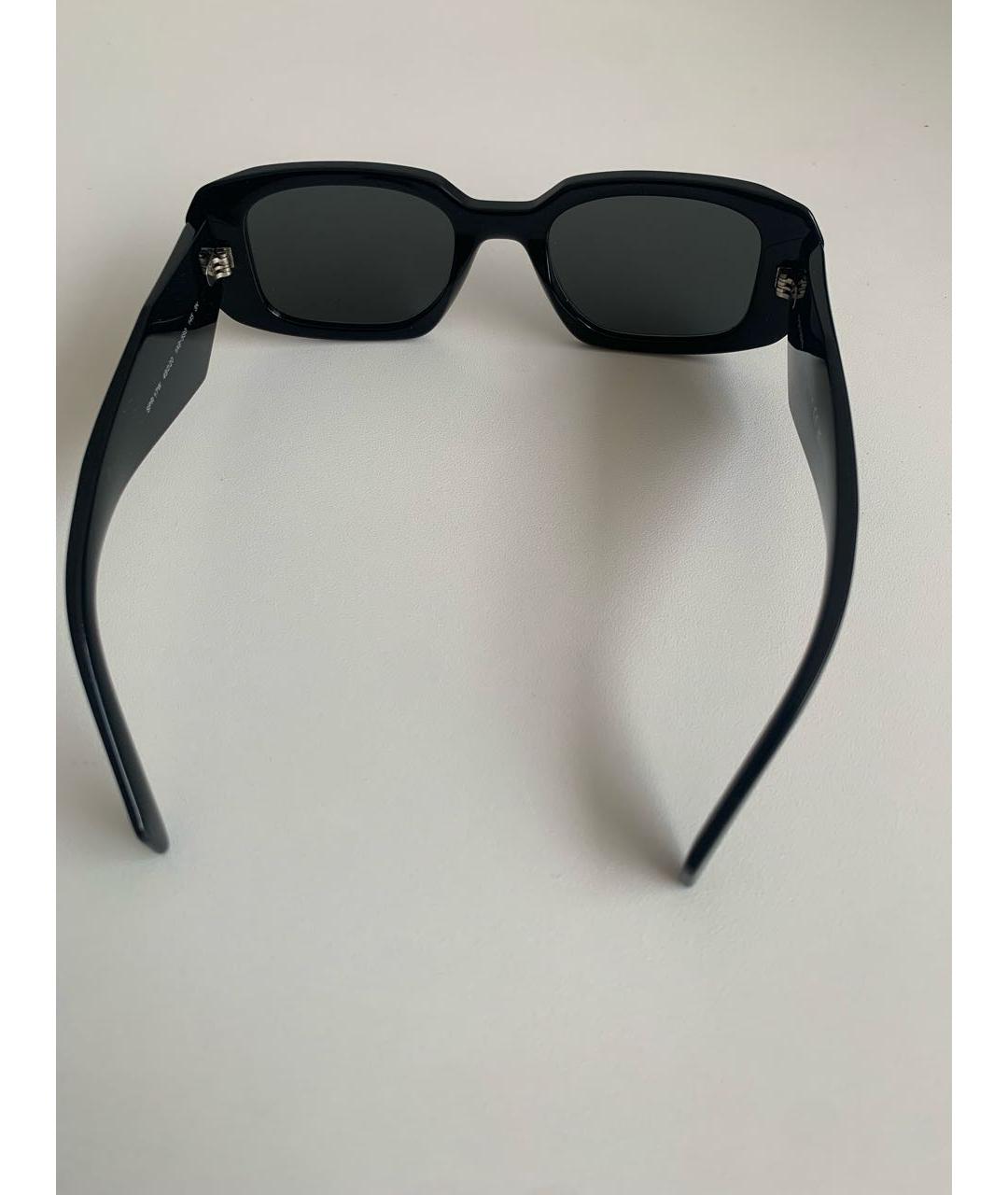 PRADA Черные пластиковые солнцезащитные очки, фото 4