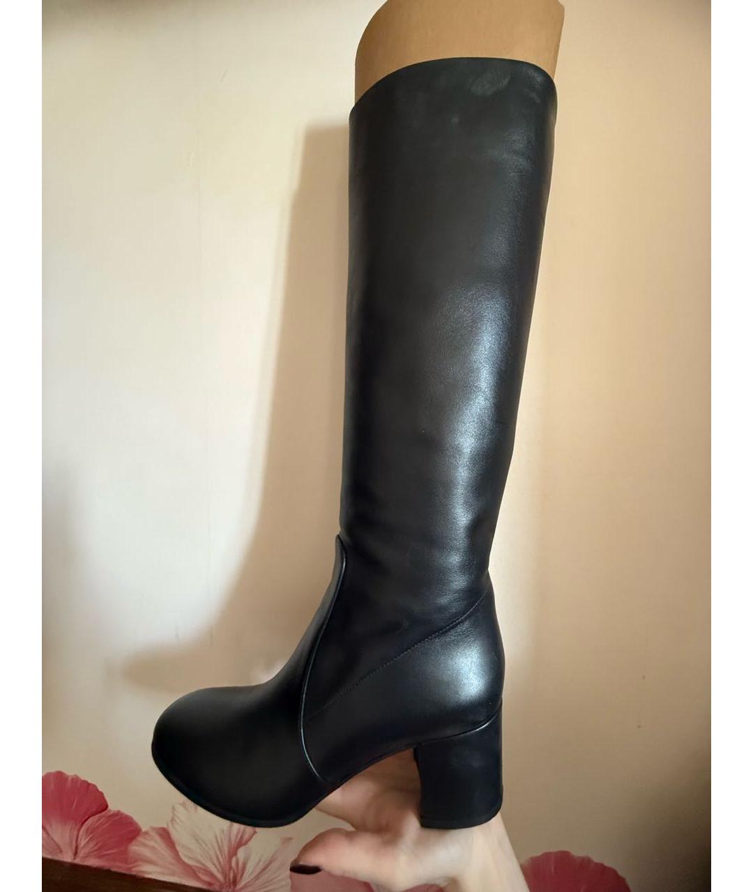 GIANVITO ROSSI Черные кожаные сапоги, фото 9