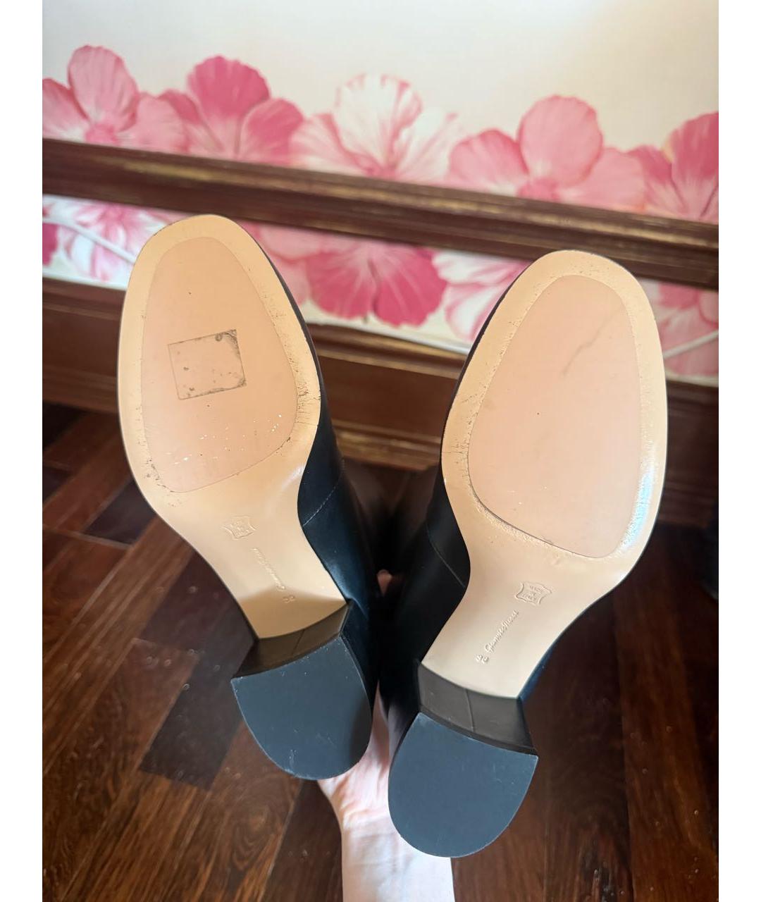GIANVITO ROSSI Черные кожаные сапоги, фото 7