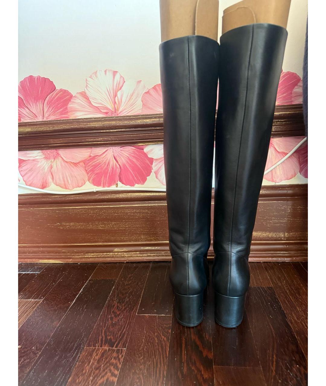 GIANVITO ROSSI Черные кожаные сапоги, фото 4