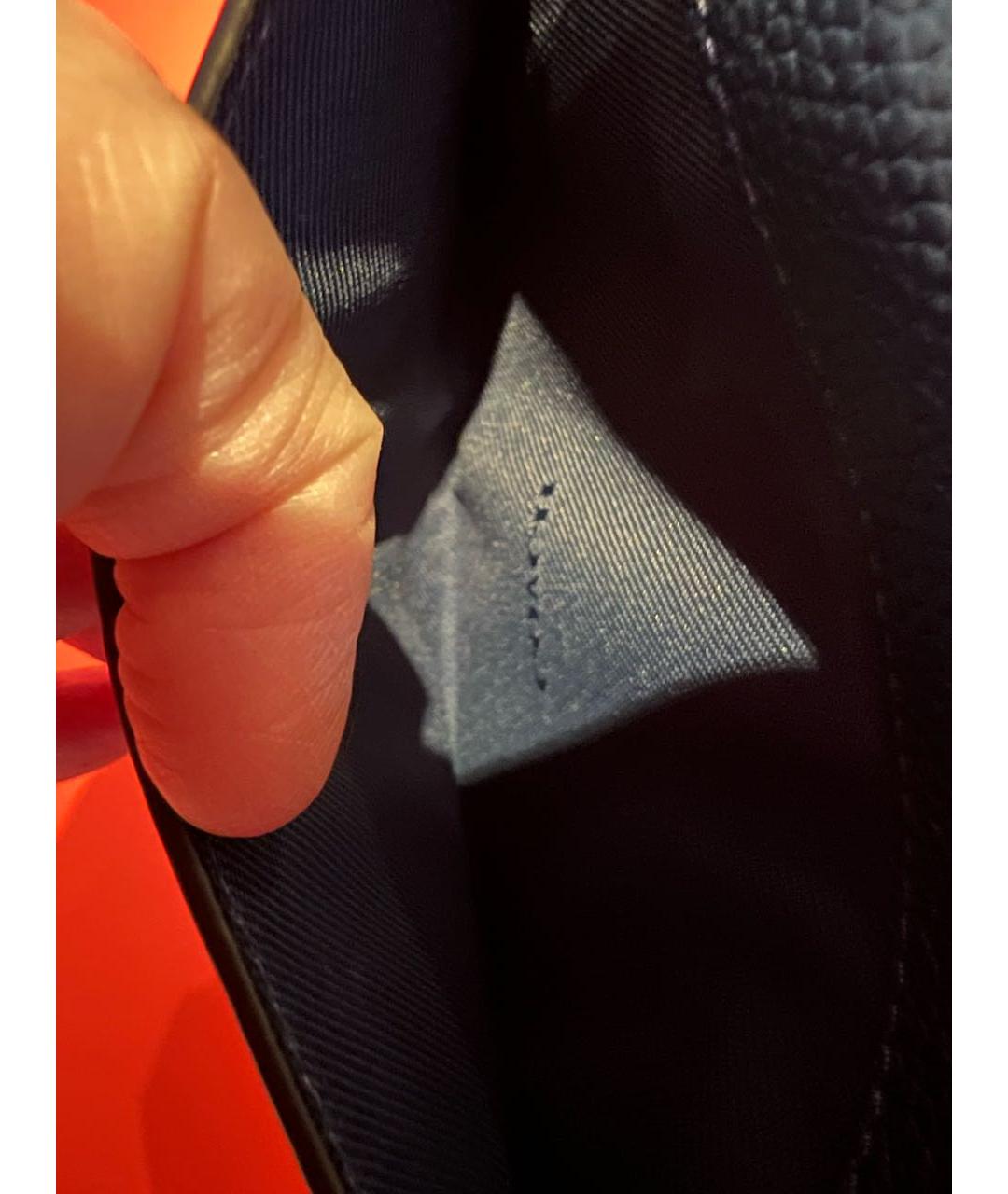 COACH Синий кожаный кошелек, фото 7