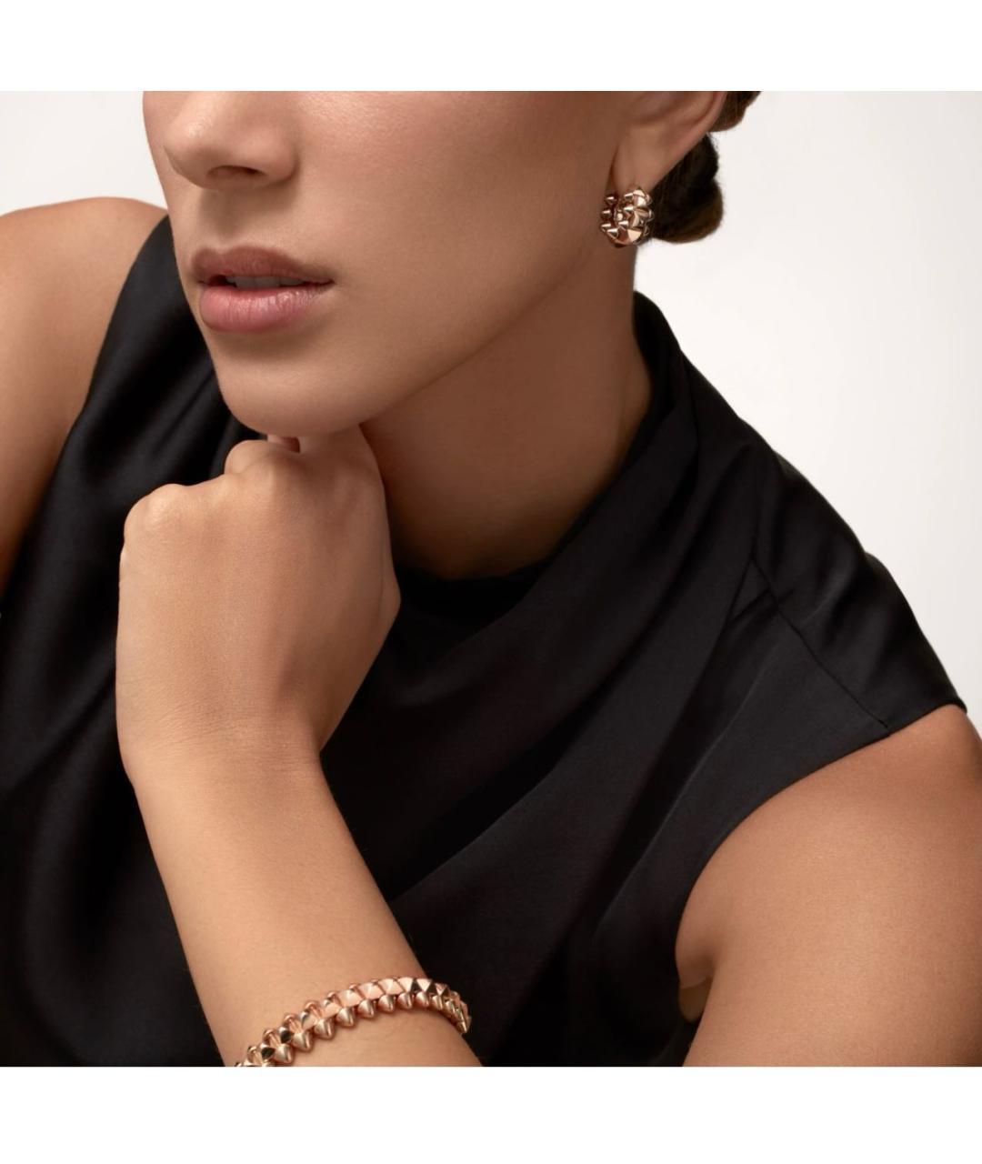 CARTIER Розовые серьги из розового золота, фото 2