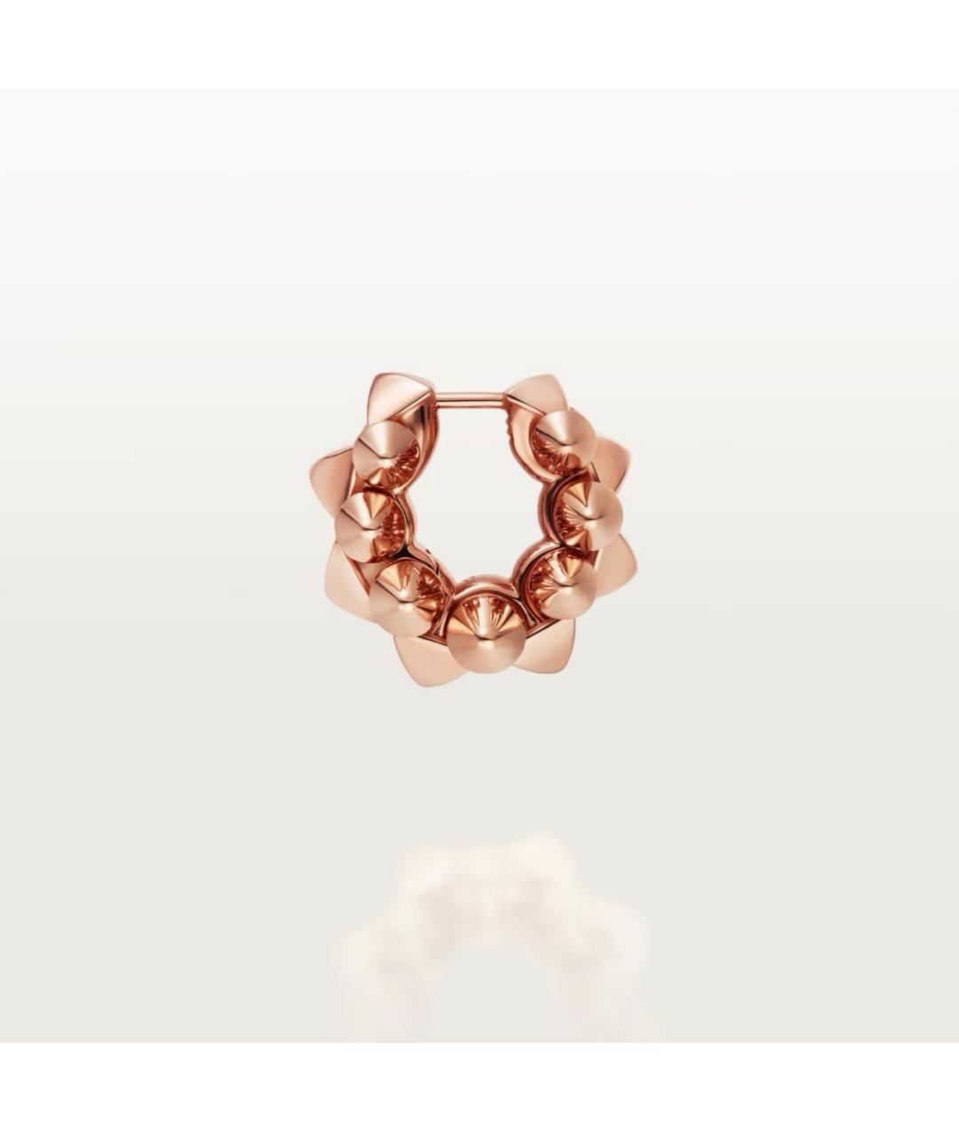 CARTIER Розовые серьги из розового золота, фото 5