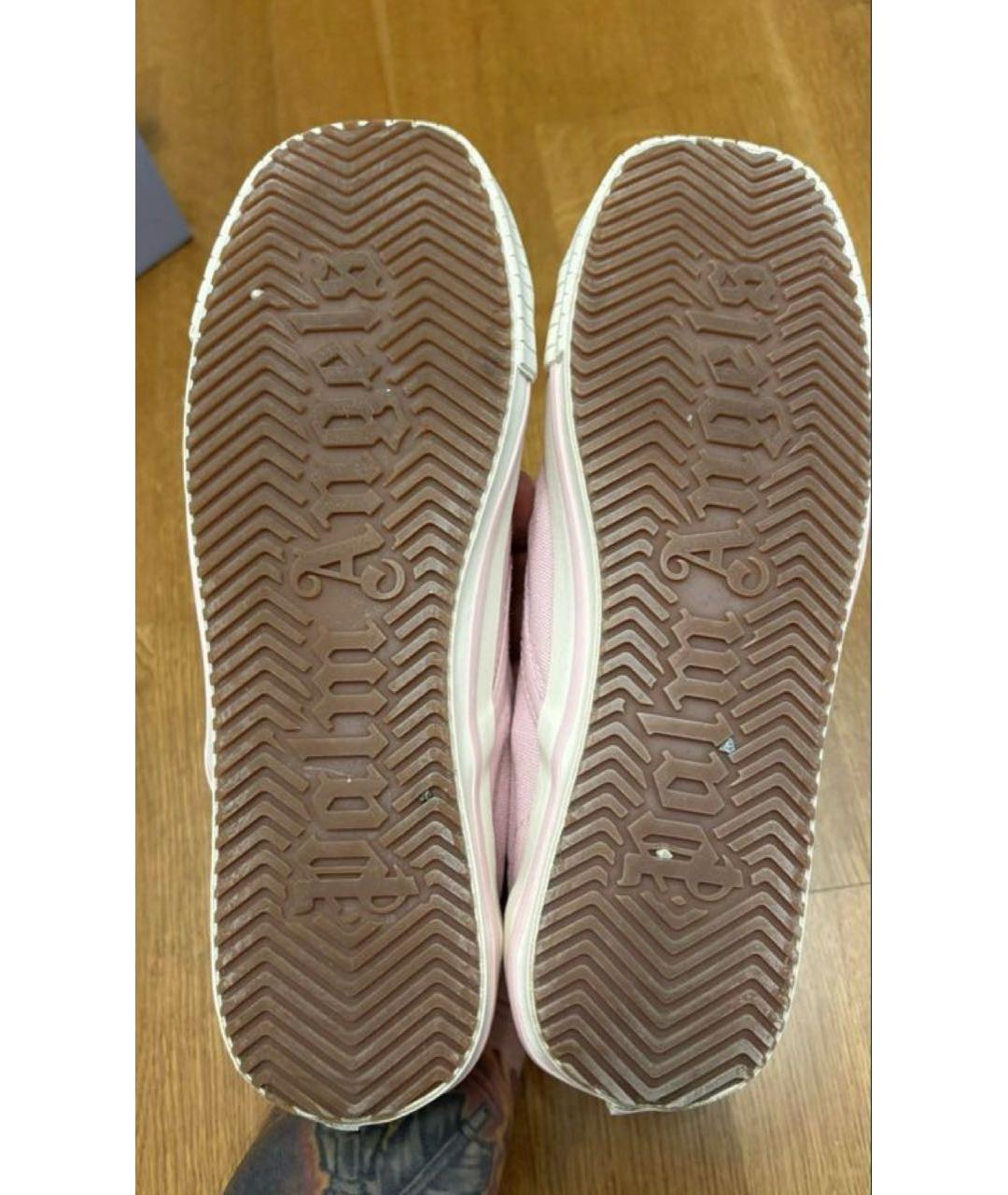 PALM ANGELS Розовые текстильные балетки, фото 5