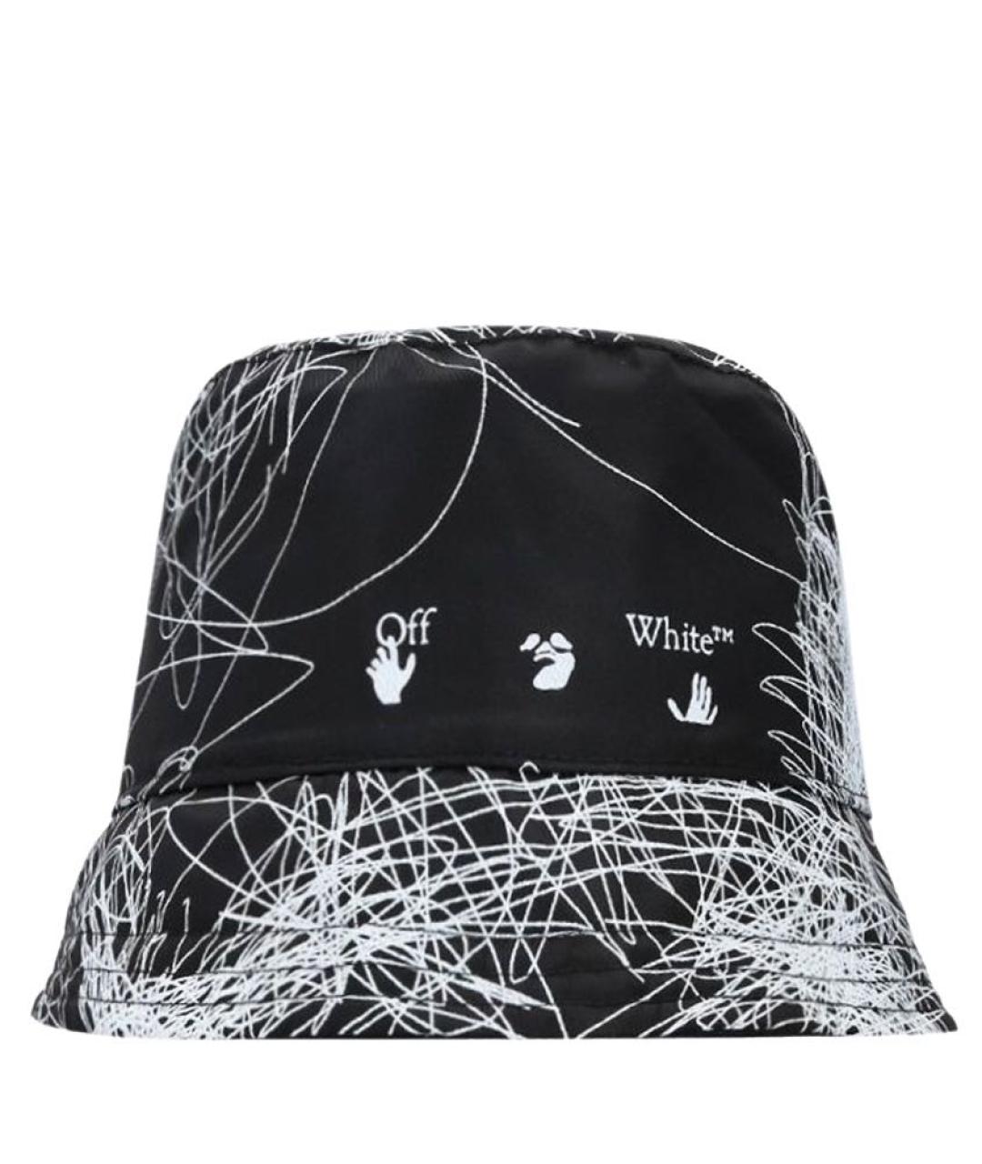 OFF-WHITE Черная синтетическая панама, фото 2