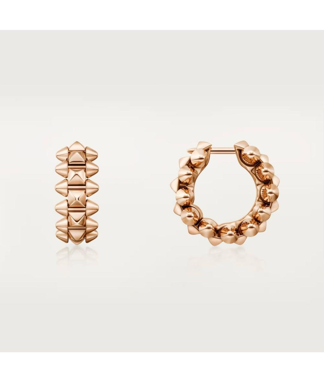 CARTIER Розовые серьги из розового золота, фото 4