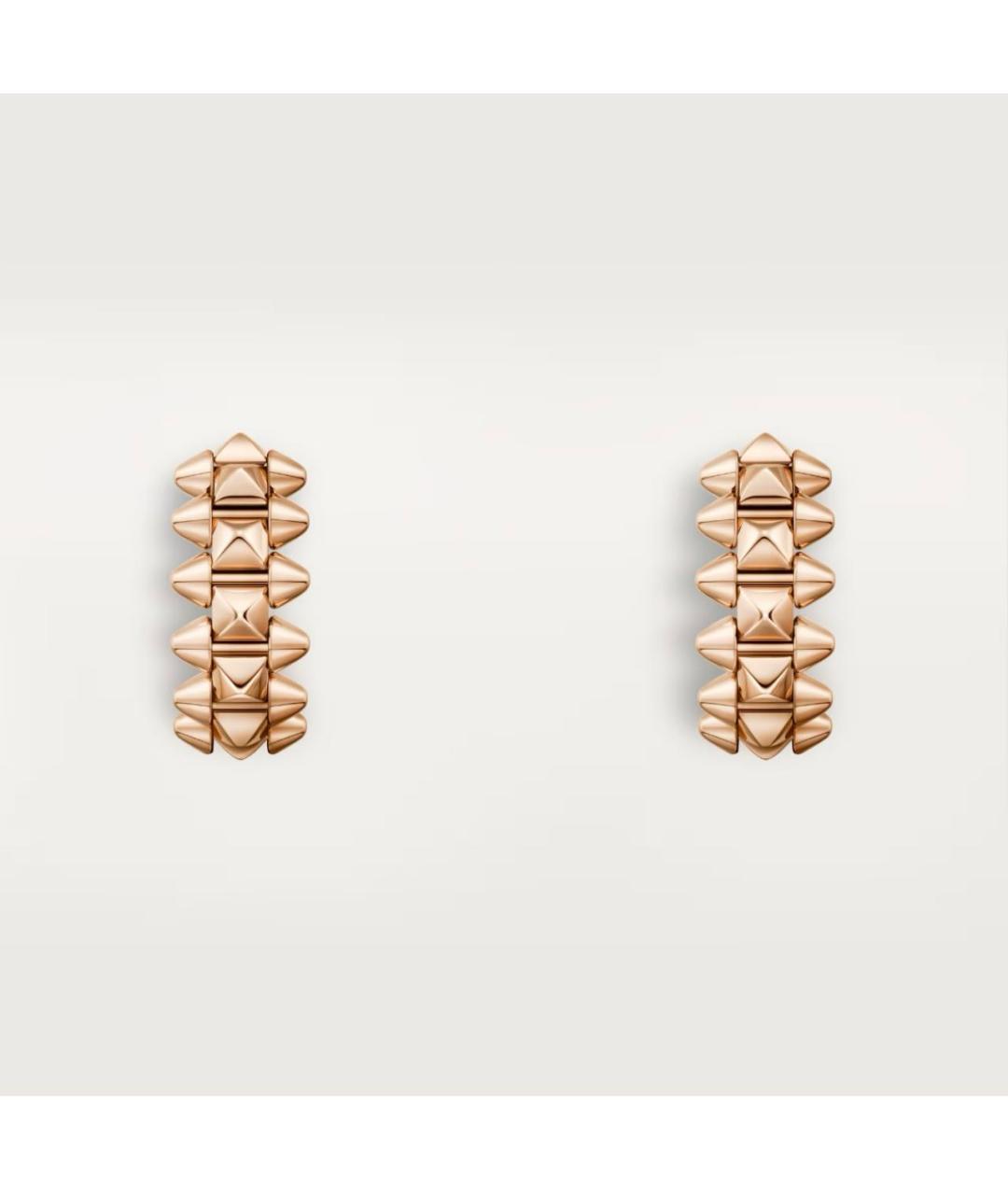 CARTIER Розовые серьги из розового золота, фото 5