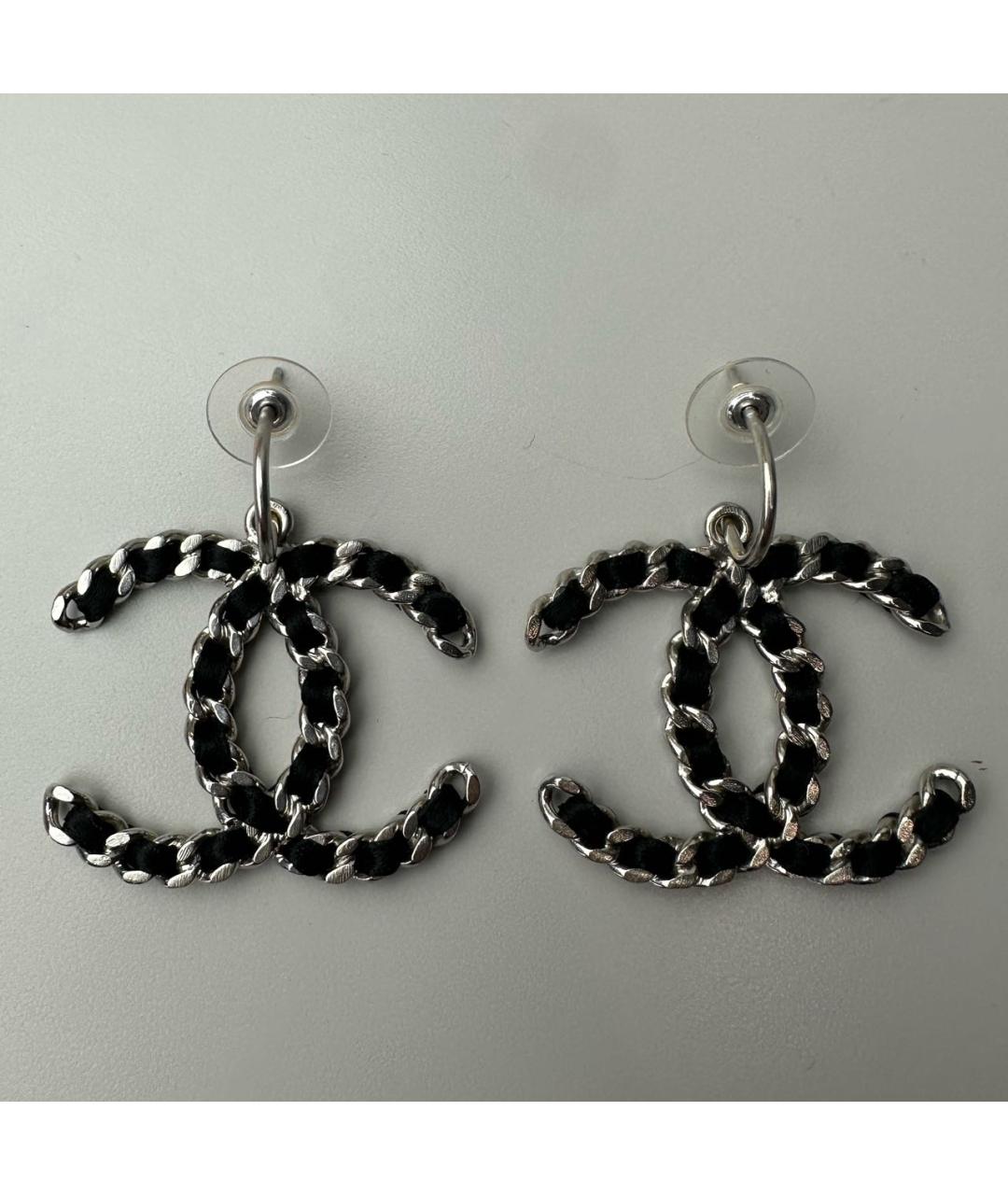 CHANEL Серебряные серьги, фото 6