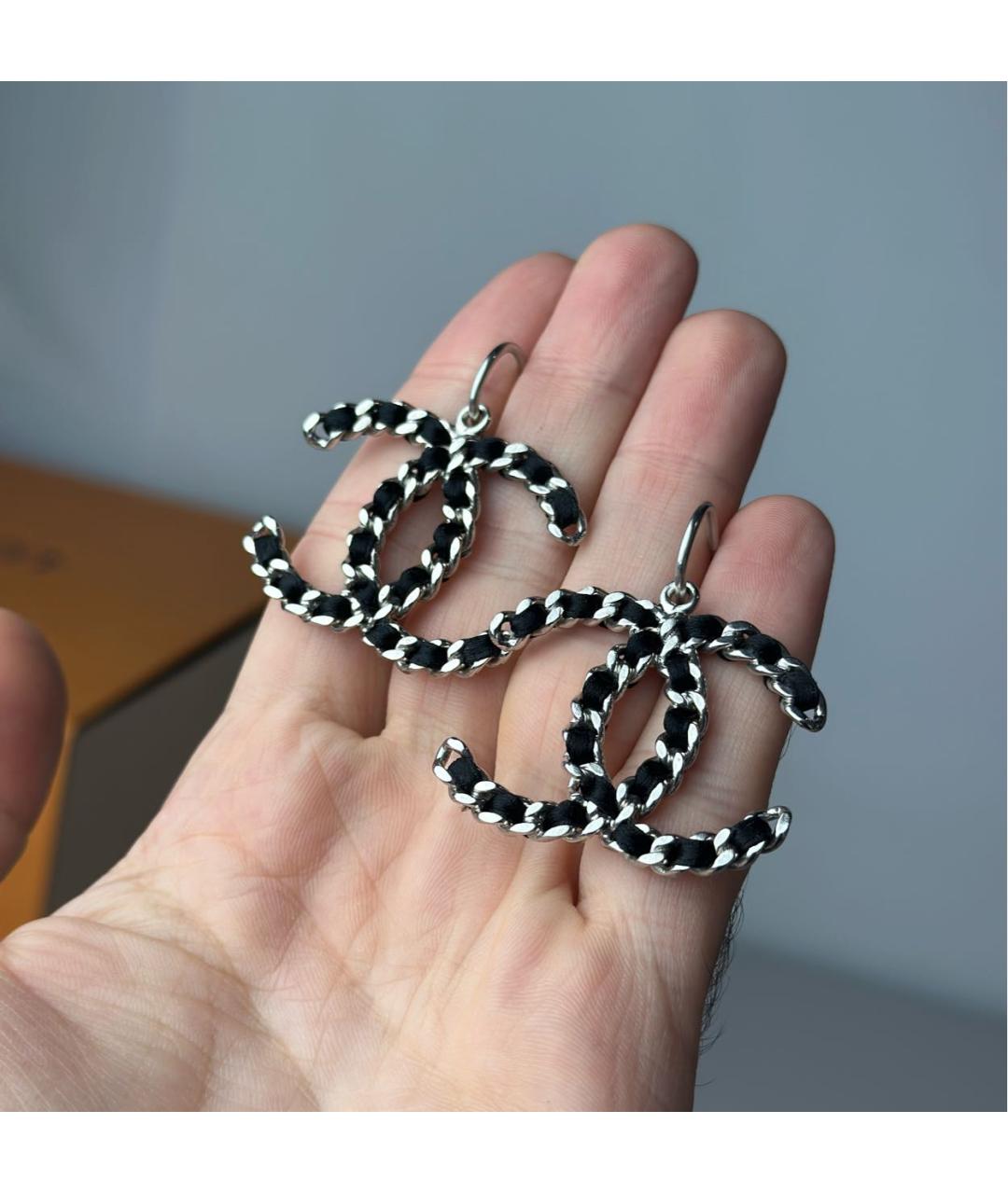 CHANEL Серебряные серьги, фото 8