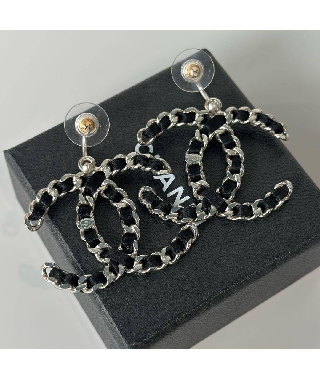 CHANEL Серебряные серьги, фото 5