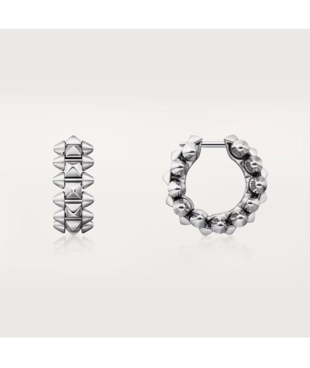 CARTIER Серебряные серьги из белого золота, фото 3