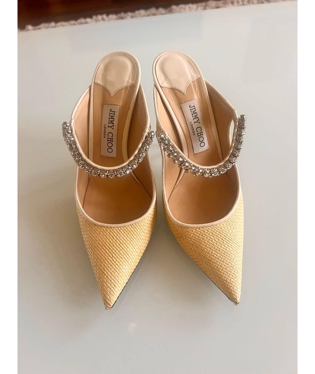 JIMMY CHOO Бежевые туфли, фото 5