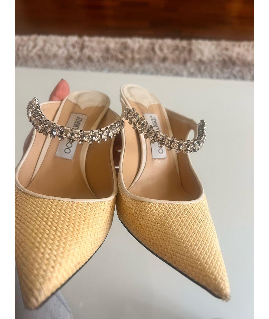 JIMMY CHOO Бежевые туфли, фото 6