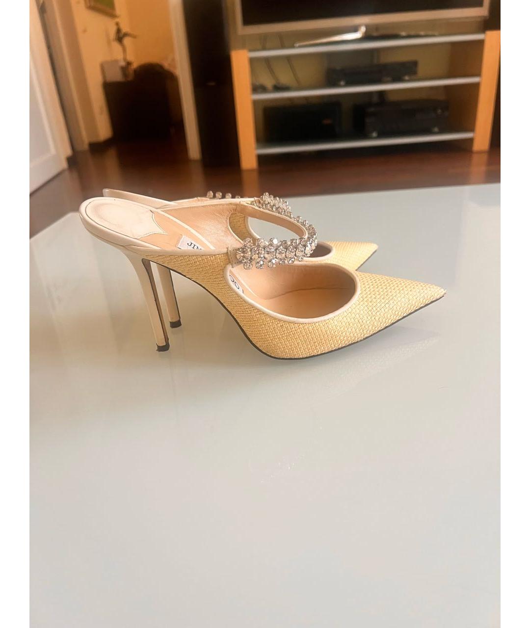 JIMMY CHOO Бежевые туфли, фото 9
