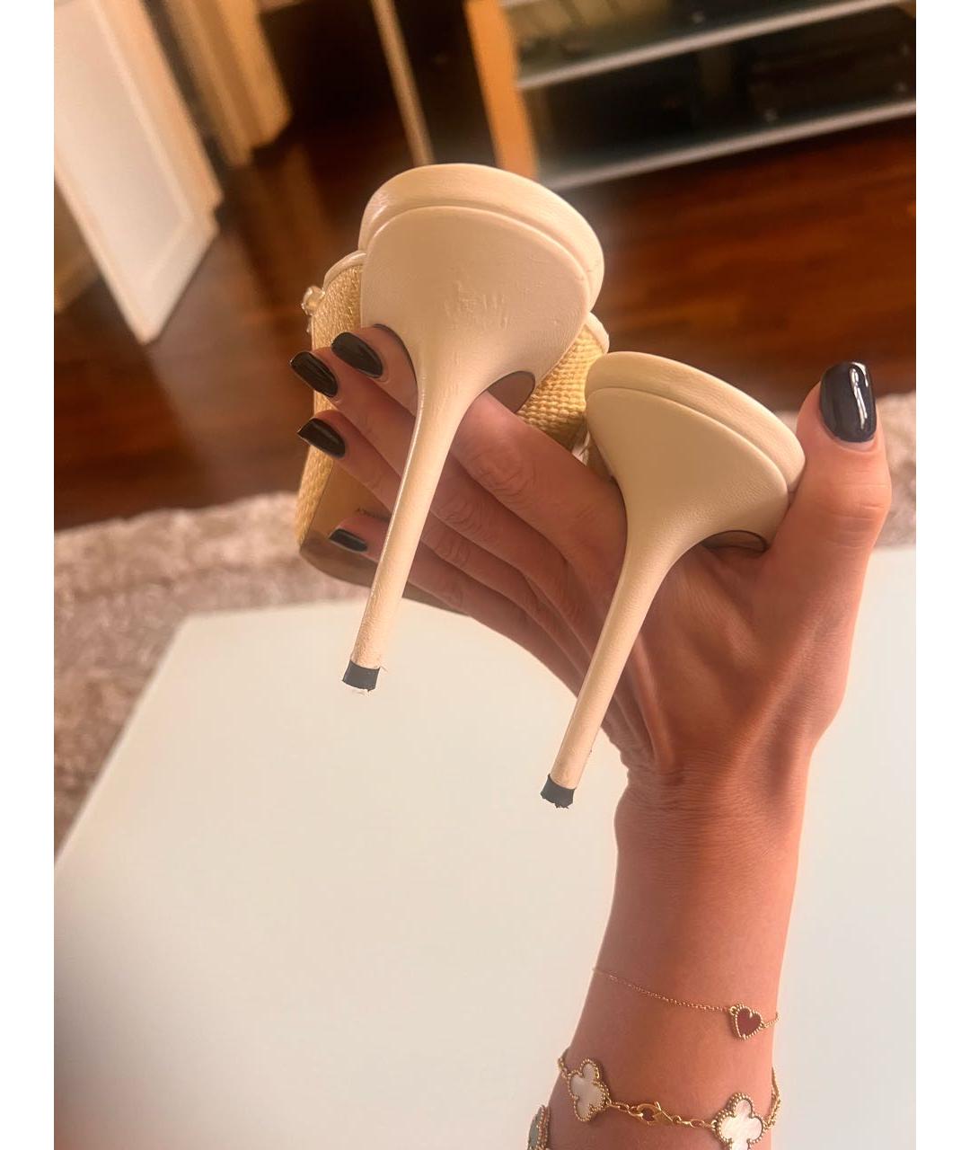JIMMY CHOO Бежевые туфли, фото 3