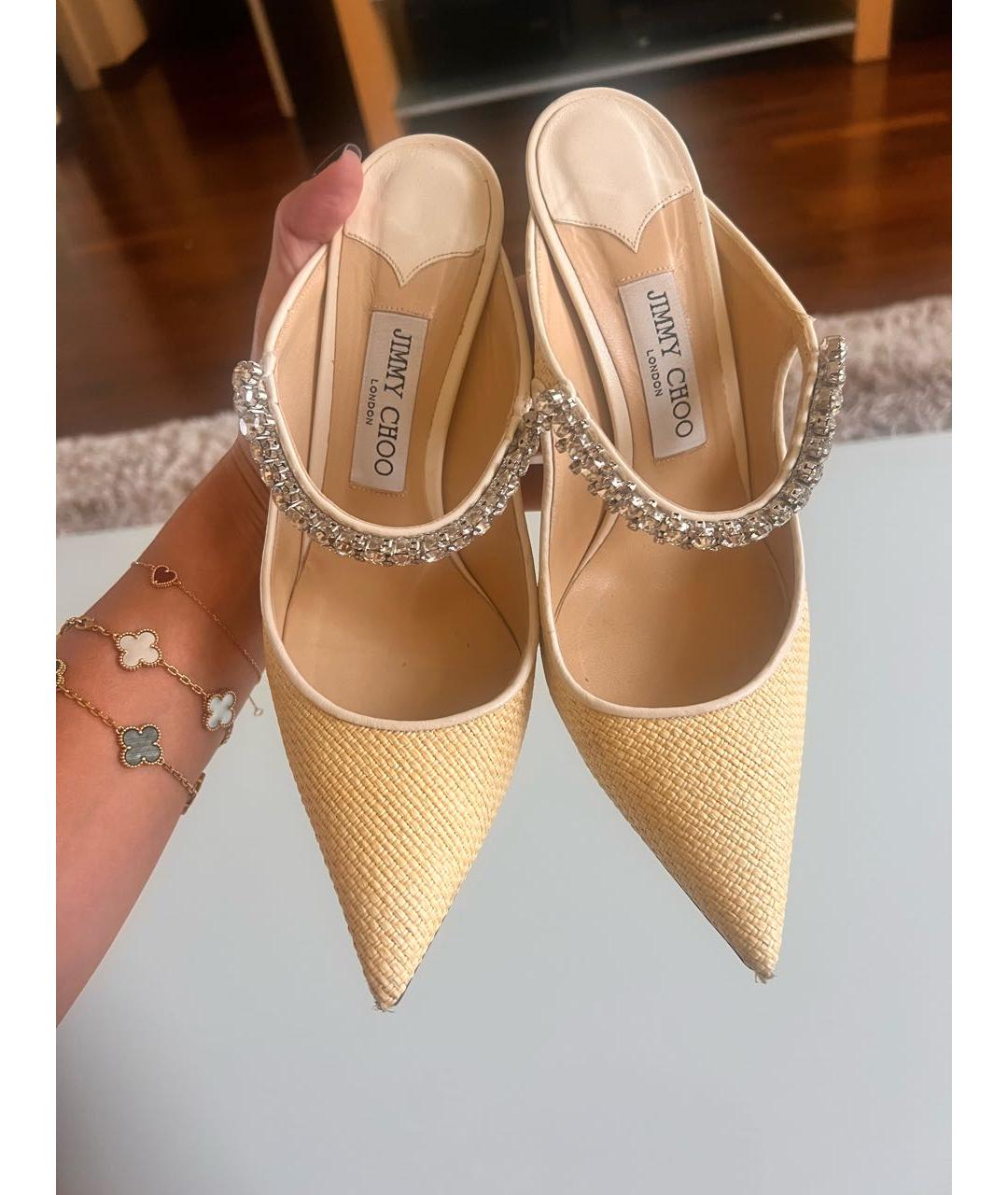 JIMMY CHOO Бежевые туфли, фото 2