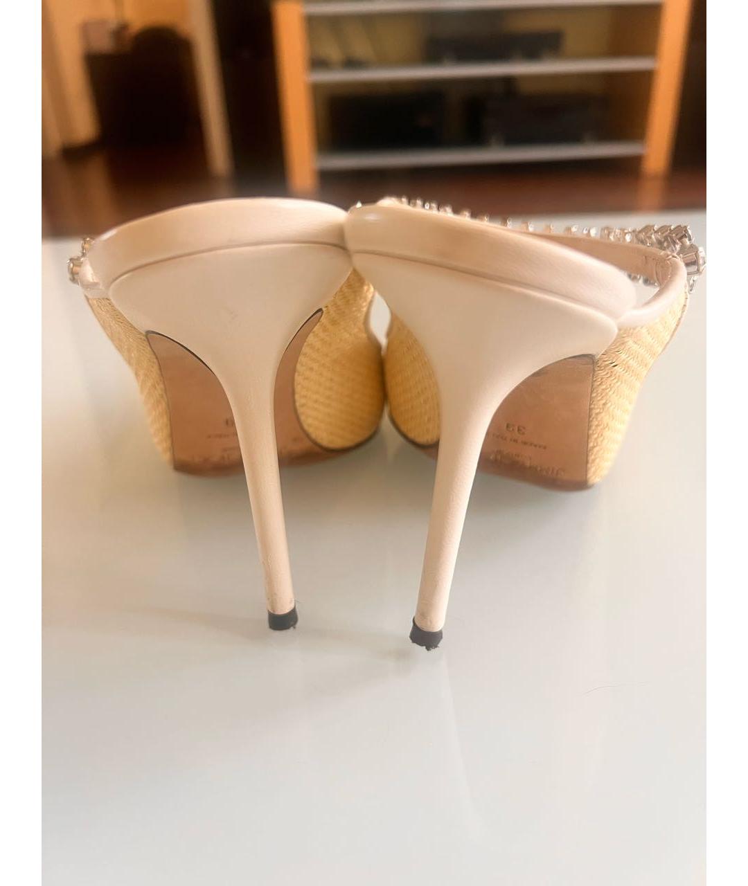 JIMMY CHOO Бежевые туфли, фото 7