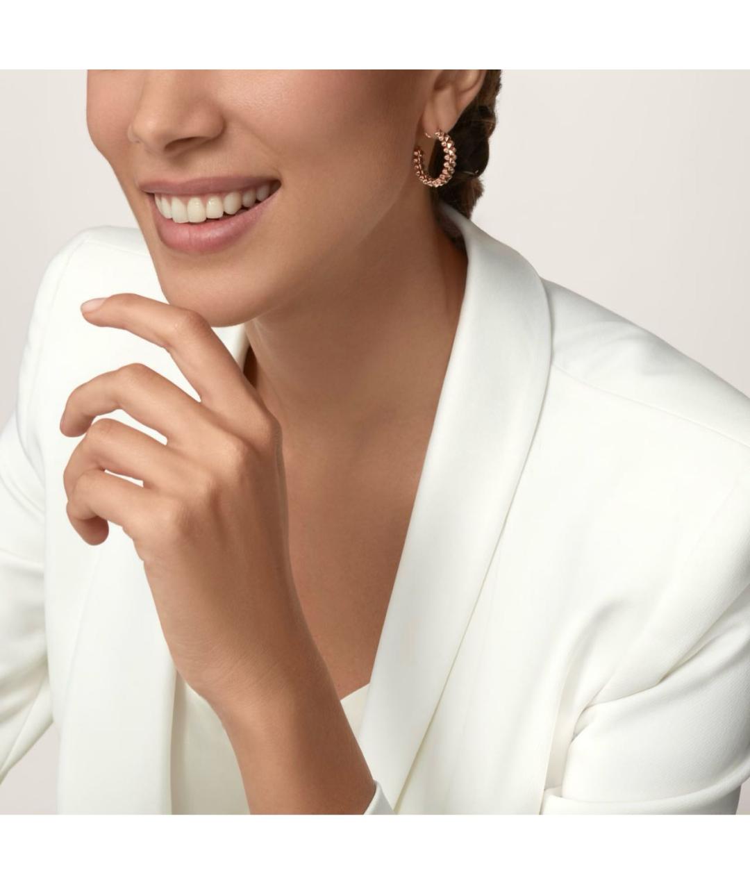 CARTIER Розовые серьги из розового золота, фото 2