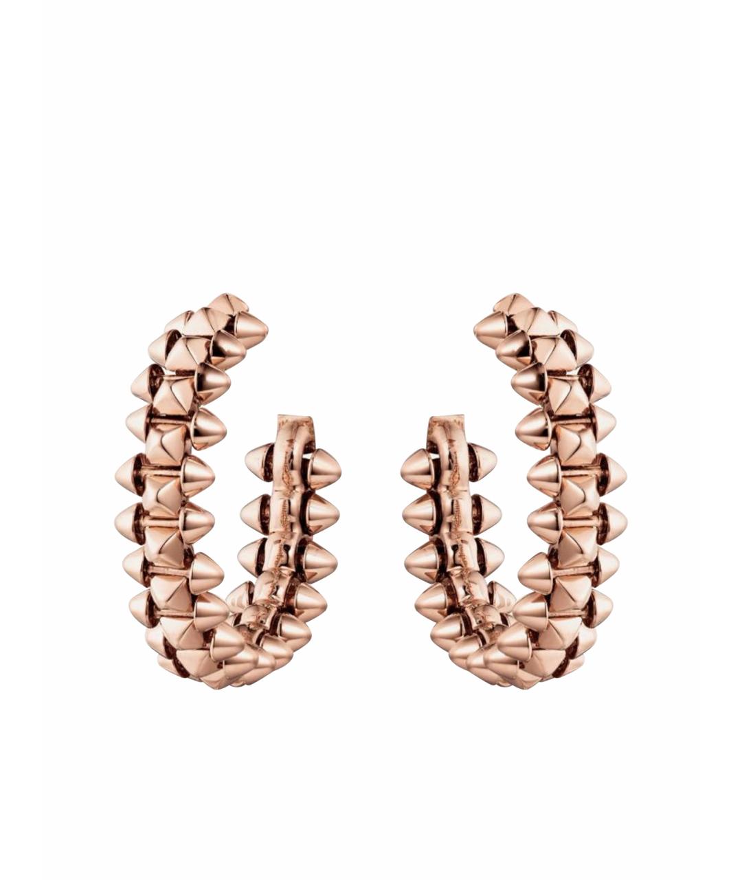 CARTIER Розовые серьги из розового золота, фото 1