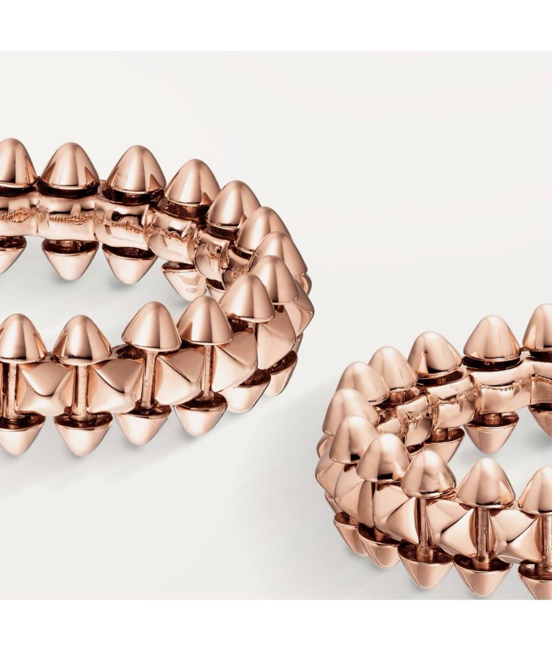 CARTIER Розовые серьги из розового золота, фото 4