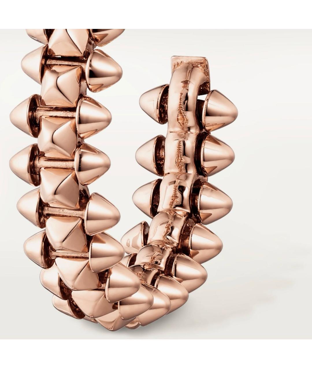 CARTIER Розовые серьги из розового золота, фото 3