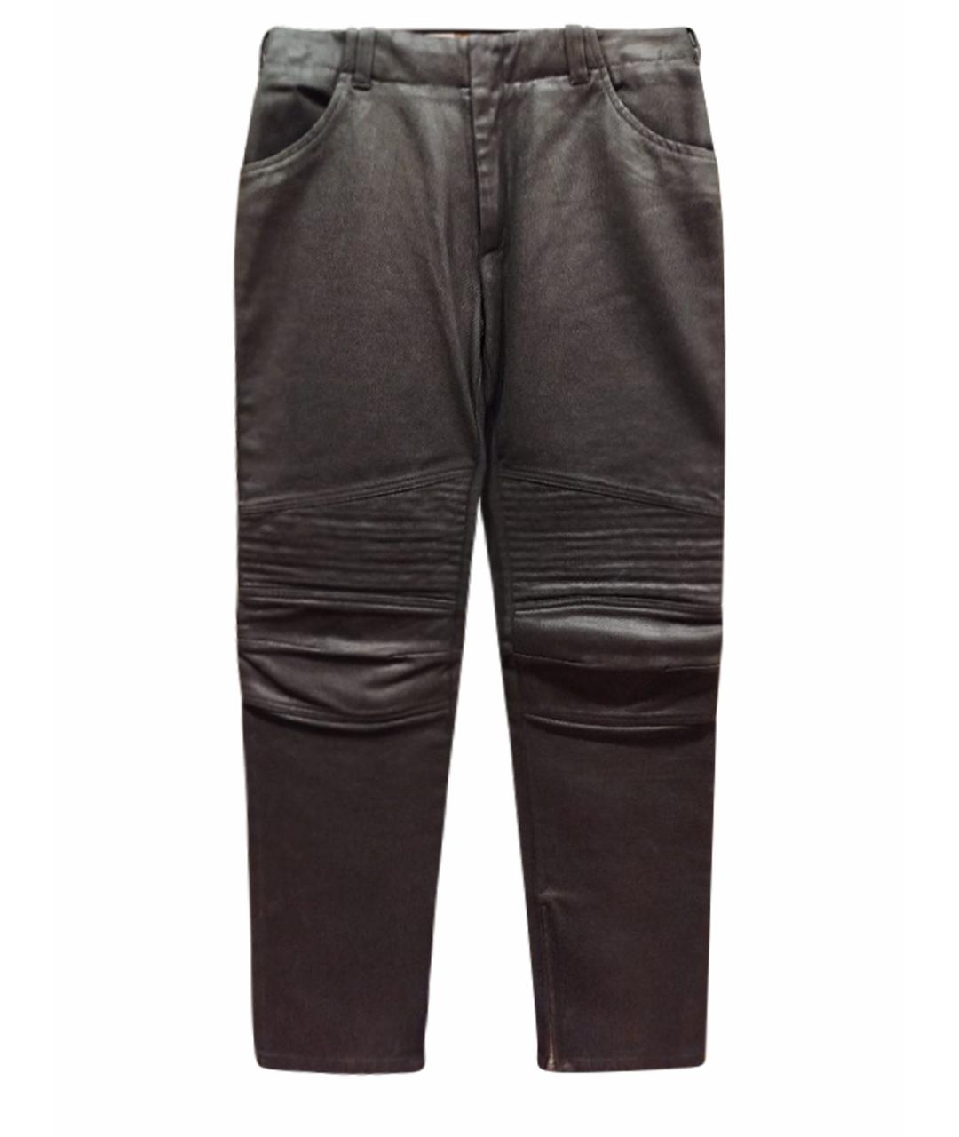 HELMUT LANG Черные хлопковые прямые джинсы, фото 1