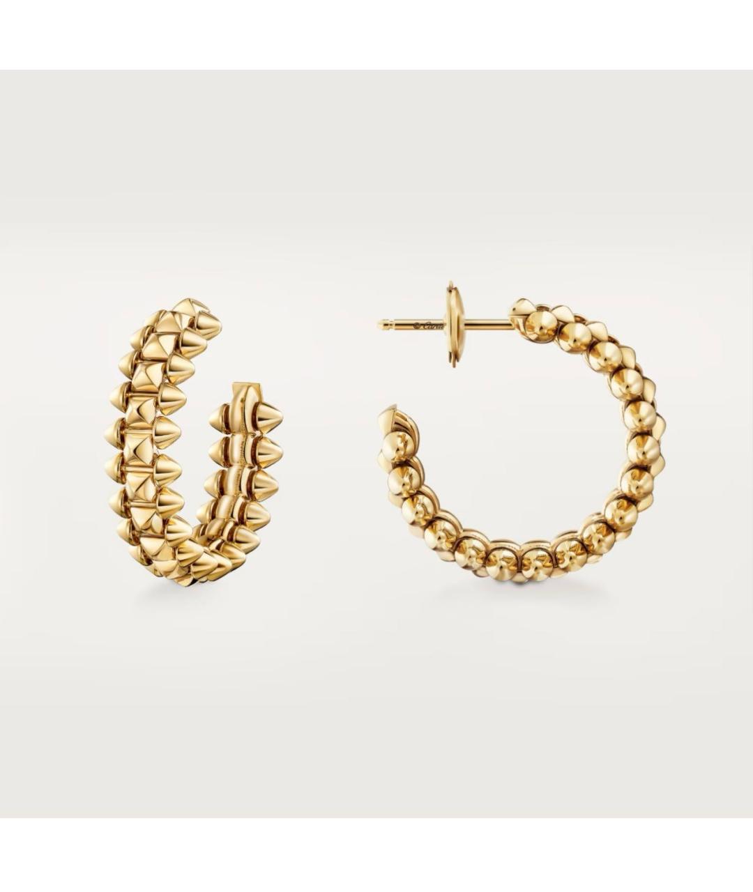 CARTIER Золотые серьги из желтого золота, фото 3