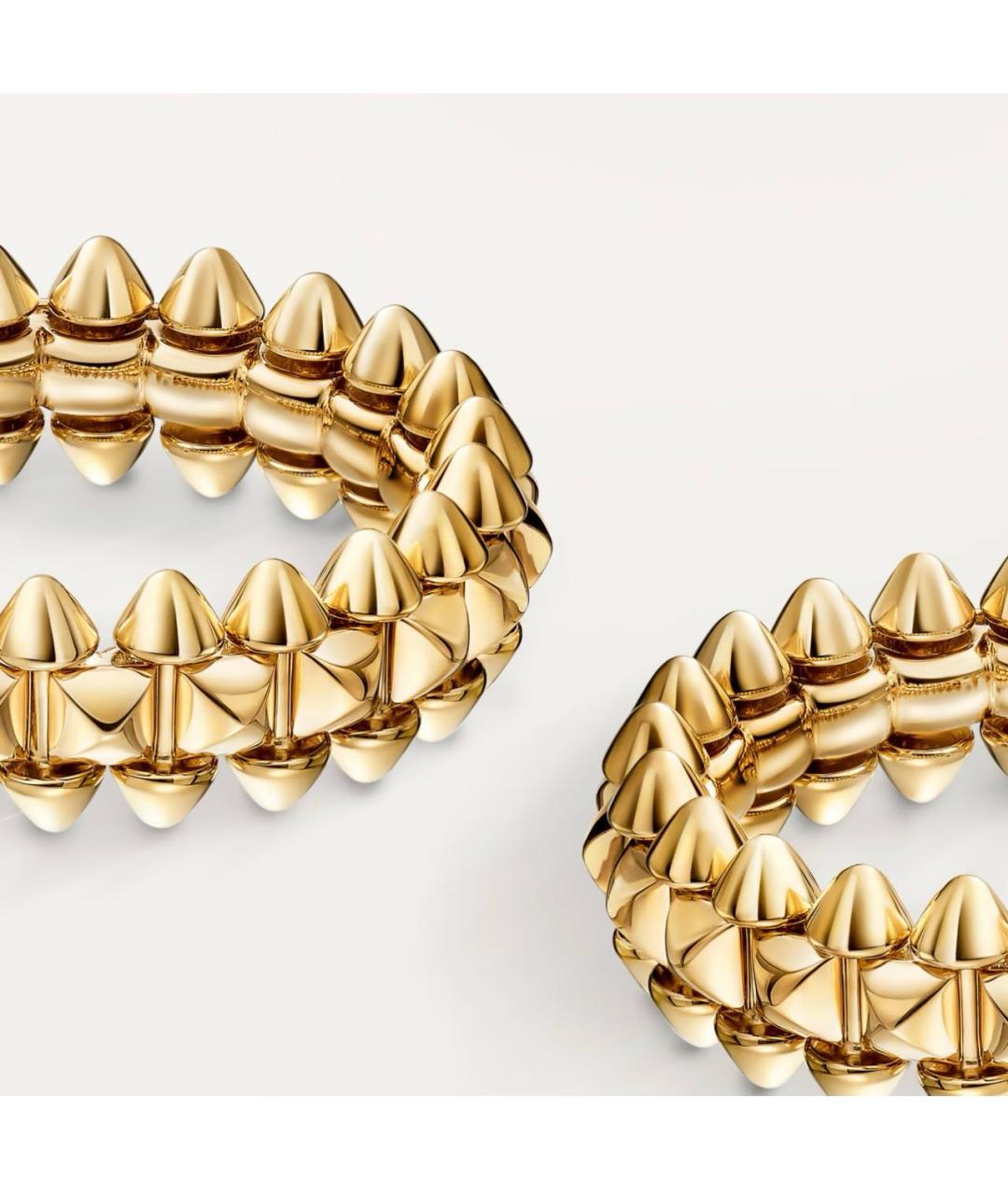 CARTIER Золотые серьги из желтого золота, фото 4