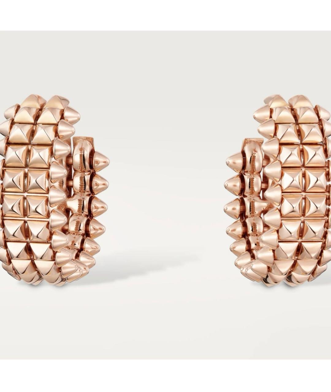 CARTIER Розовые серьги из розового золота, фото 6