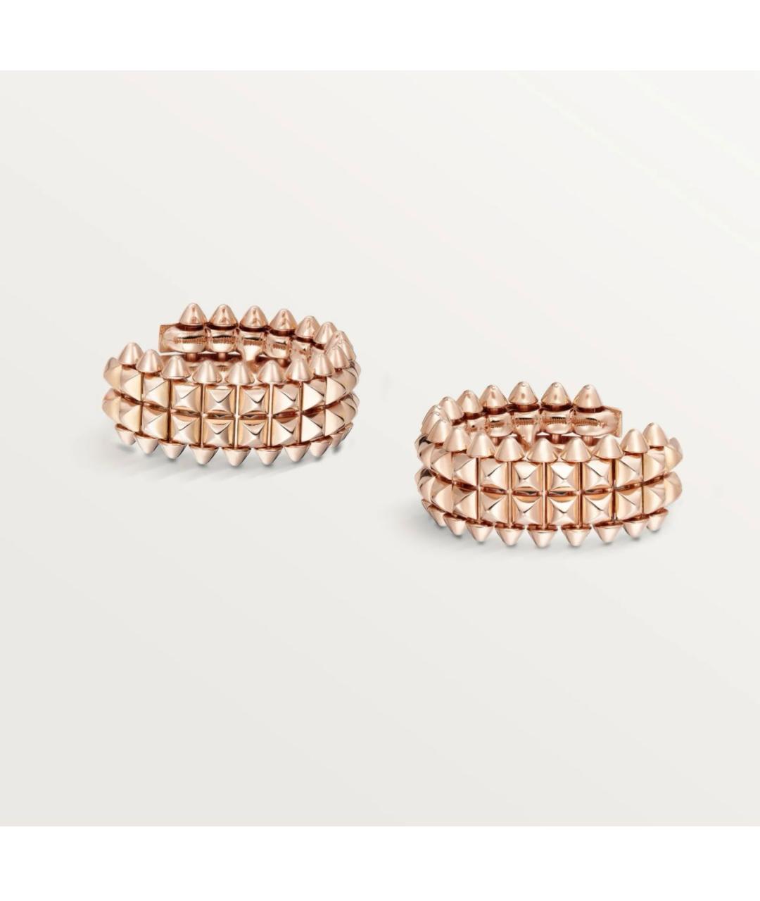 CARTIER Розовые серьги из розового золота, фото 5