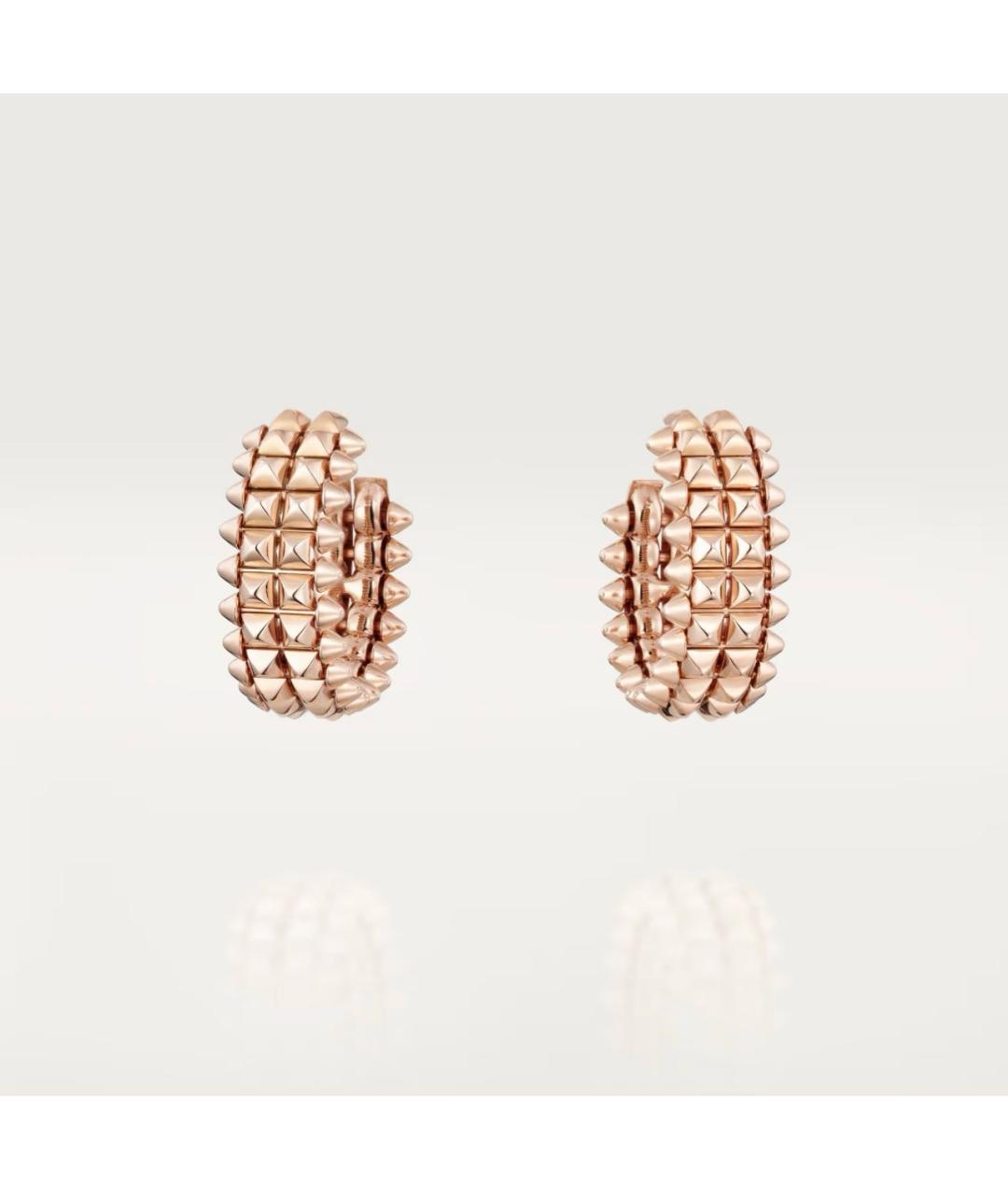 CARTIER Розовые серьги из розового золота, фото 8