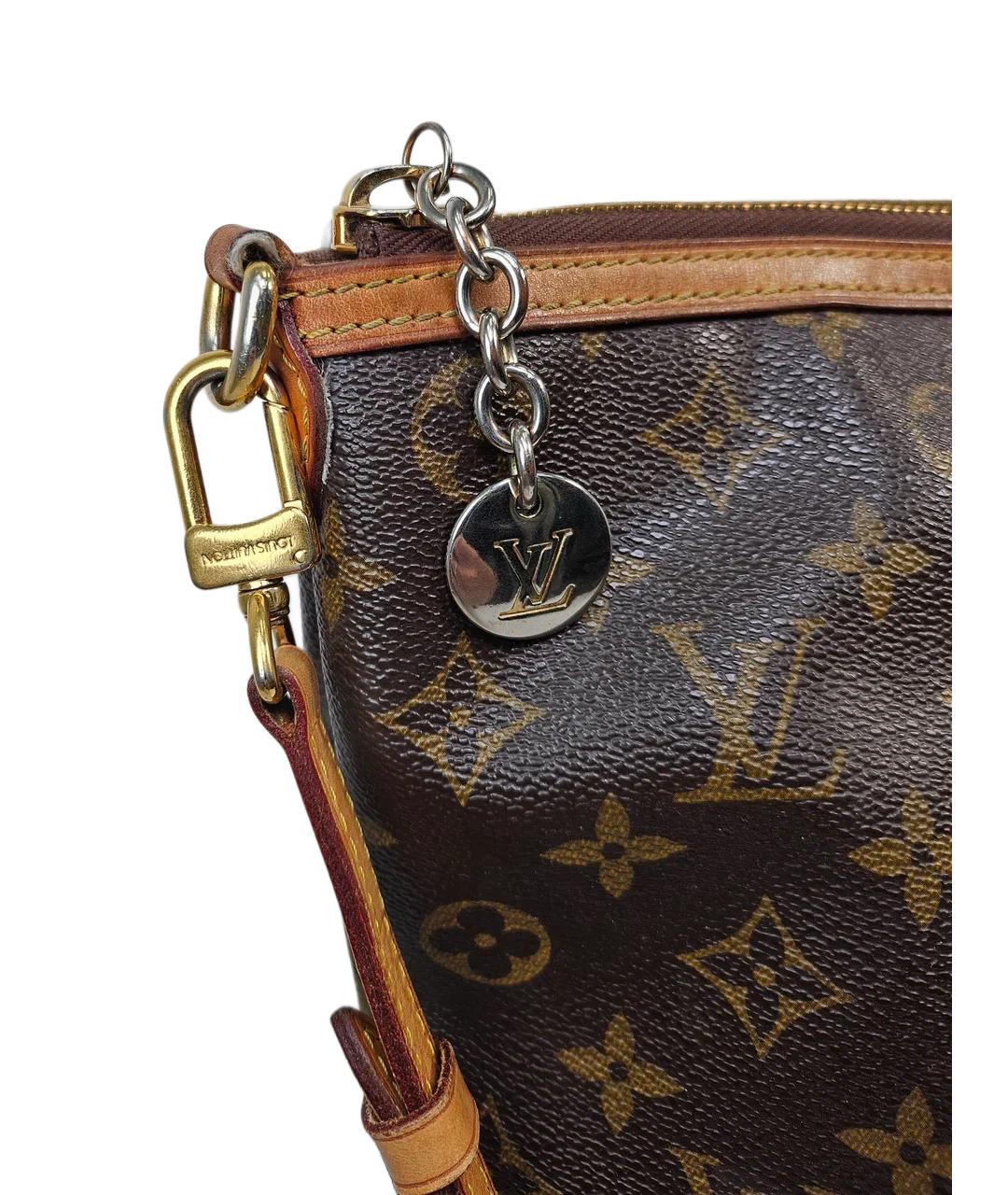 LOUIS VUITTON Коричневая кожаная сумка через плечо, фото 8