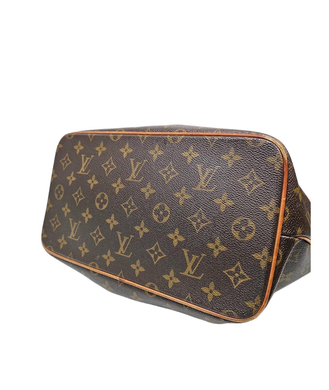 LOUIS VUITTON Коричневая кожаная сумка через плечо, фото 6