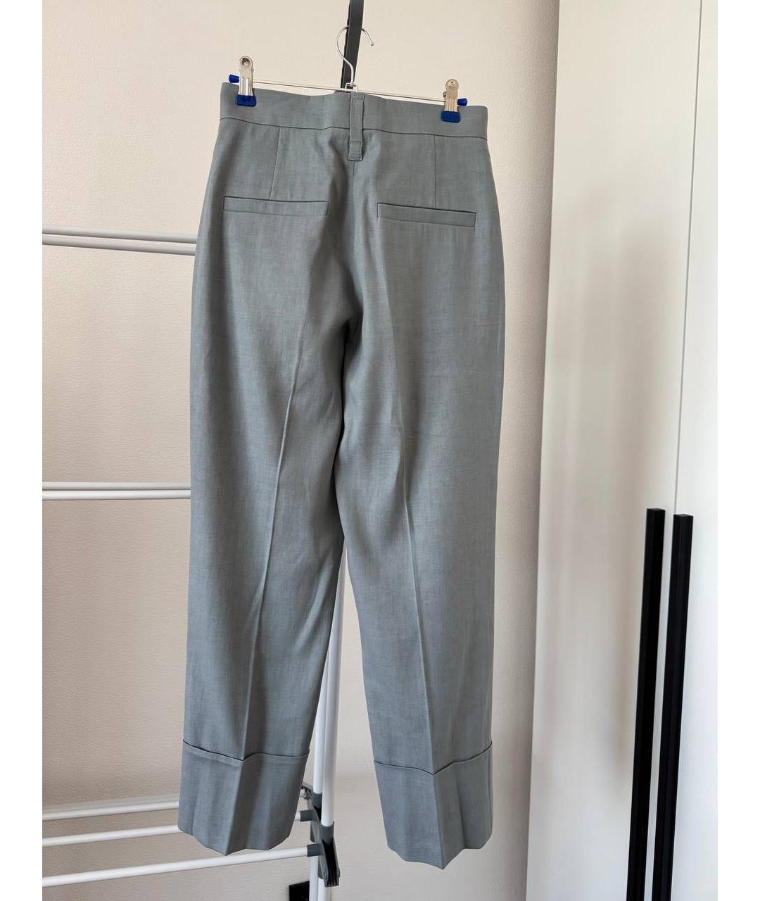 BRUNELLO CUCINELLI Серые прямые брюки, фото 2