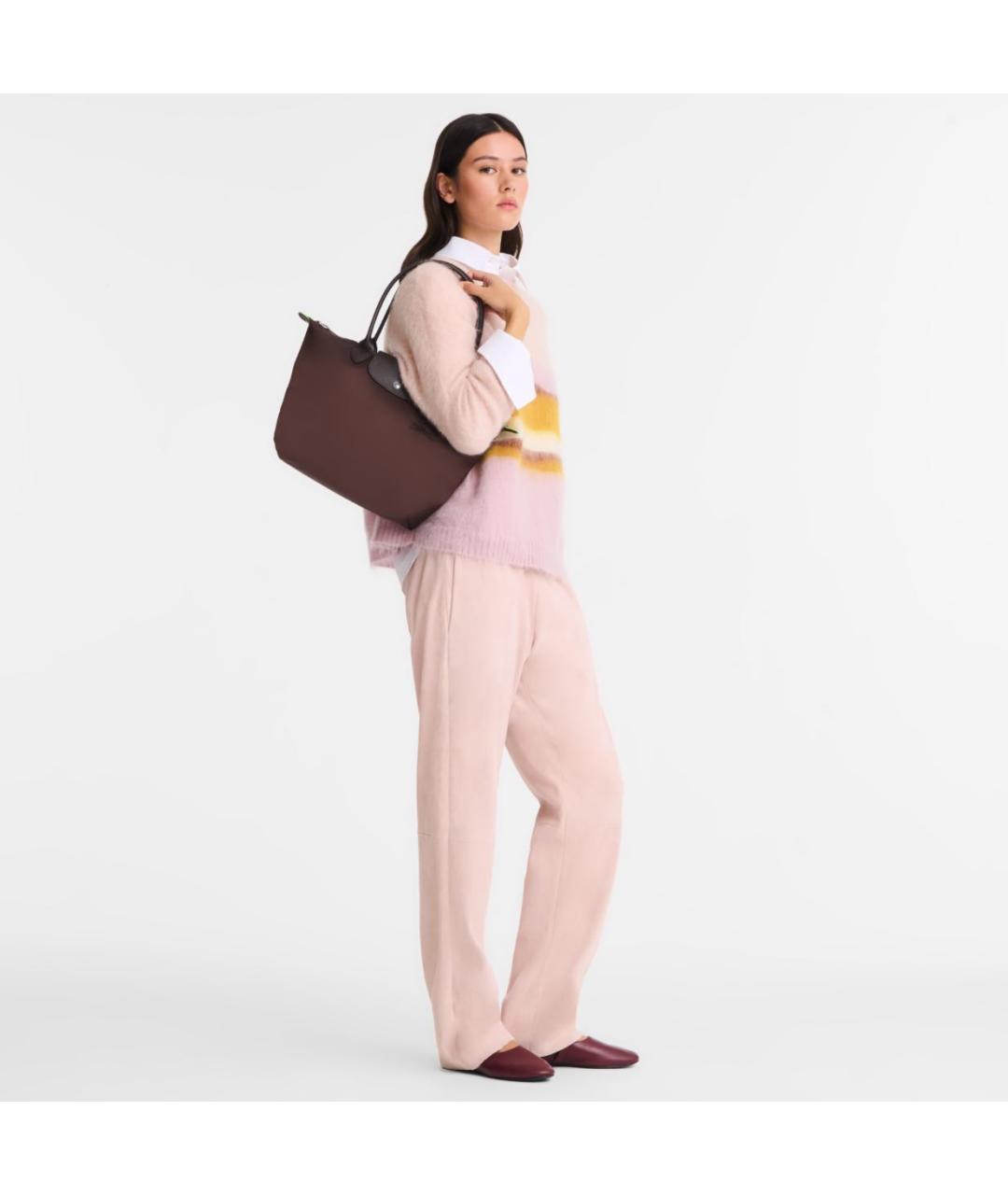 LONGCHAMP Коричневая сумка тоут, фото 2