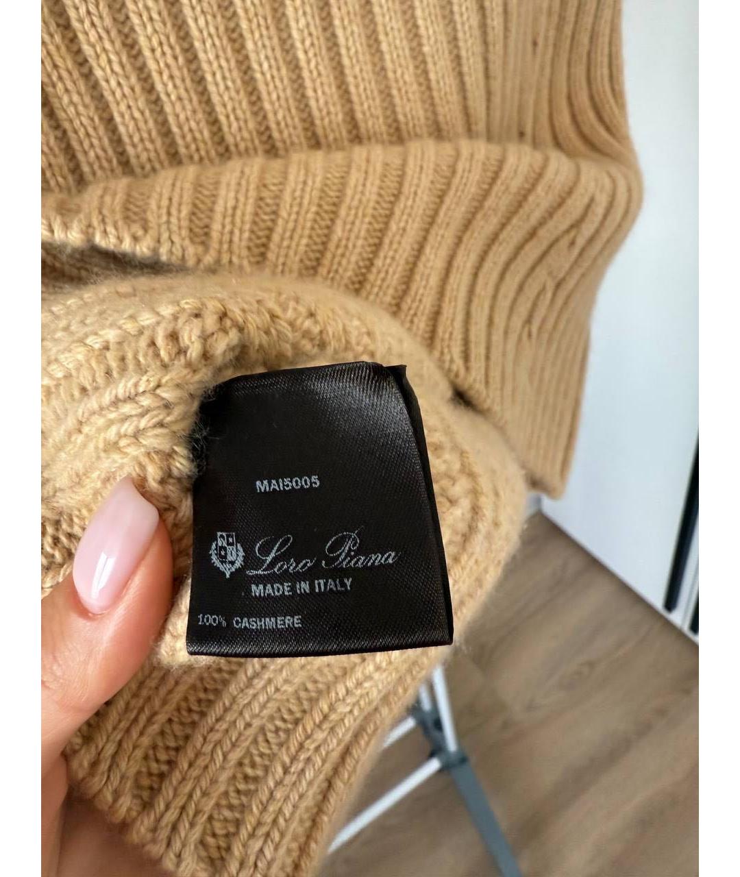 LORO PIANA Коричневая футболка, фото 4