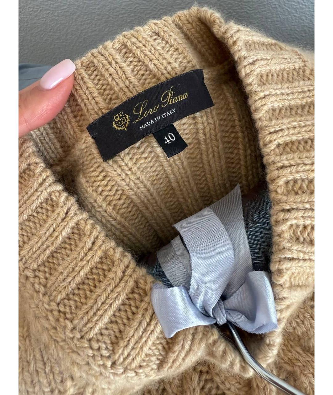 LORO PIANA Коричневая футболка, фото 3